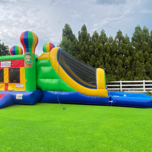 Hot Air Balloon Bounce House with Water Slide